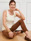 Talbots Plus Size - Ribbed Tank Top - Ivory - 3x