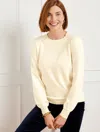 Talbots Scallop Trim Pullover Sweater - Ivory - X