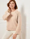 Talbots Plus Size - Shaker Stitch Sweater - Metallic Marl - Ivory/gold - 1x  In Ivory,gold
