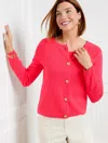 Talbots Plus Size - Short Sweater Jacket - Pink Passion - 3x  In Pink Passion