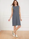 Talbots Plus Size - Sleeveless Dress - Ace Stripe - Indigo Blue/white - 1x