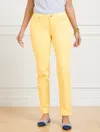 Talbots Petite - Slim Ankle Jeans - Garment Dye - Curvy Fit - Corn Silk - 12  In Corn Silk