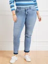 Talbots Plus Size - Slim Ankle Released Hem Jeans - Pelham Wash - Curvy Fit - 24  In Pelham Wash