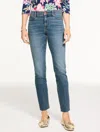 Talbots Plus Size - Slim Ankle Released Hem Jeans - Roslyn Wash - 24