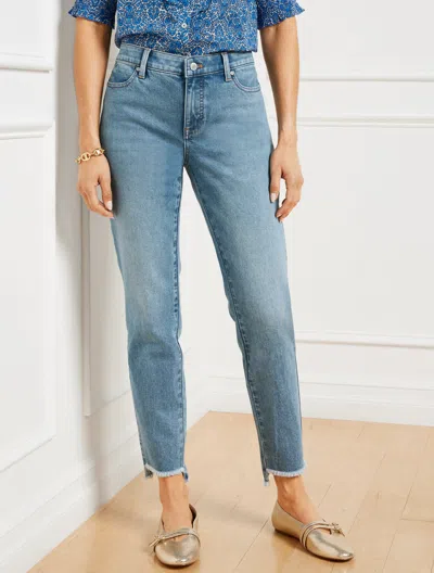 Talbots Plus Size - Slim Ankle Step Hem Jeans - Marea Wash - Curvy Fit - 24