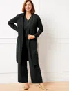 TALBOTS PLUS PETITE - SMOOTH COTTON DUSTER CARDIGANS - BLACK - 3X TALBOTS