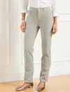 Talbots Plus Size - Sparkle Stretch Corduroy Straight Leg Pants - Alloy/silver - 20  In Alloy,silver