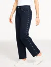 Talbots Plus Size - Straight Leg Mid Rise Tailored Jeans - Midnight Wash - 24  In Blue