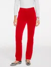 Talbots Plus Size - Straight Leg Stretch Corduroy Pants - Curvy Fit - Red - 16