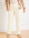 Talbots Plus Size - Stretch Corduroy Straight Leg Pants - Solids - Curvy Fit - Ivory - 22