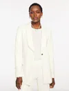 Talbots Plus Size - Tailored Stretch Blazer - Ivory - 18  In White