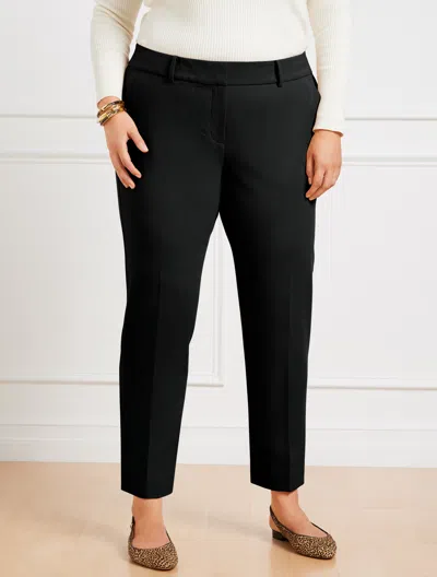 Talbots Plus Size -  Hampshire Ankle Pants - Curvy Fit - Black - 14