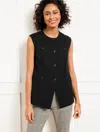 Talbots Plus Size - Textured Vest - Black - 16  In Black