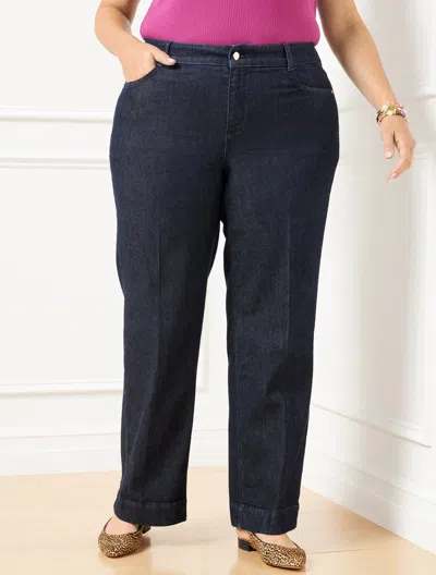 Talbots Plus Size - Ultra Wide Leg Trouser Jeans - Juliette Wash - 24