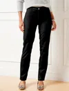 Talbots Straight Leg Velveteen Pants - Black - 20