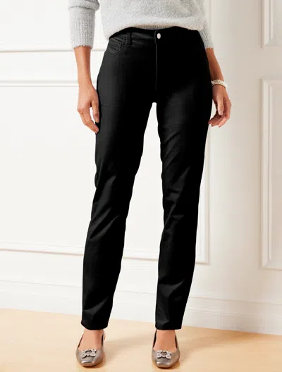 Talbots Straight Leg Velveteen Pants - Black - 20