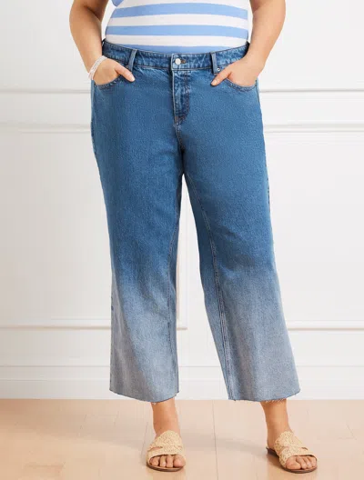 Talbots Wide Leg Crop Jeans - Hoffman Wash - 16