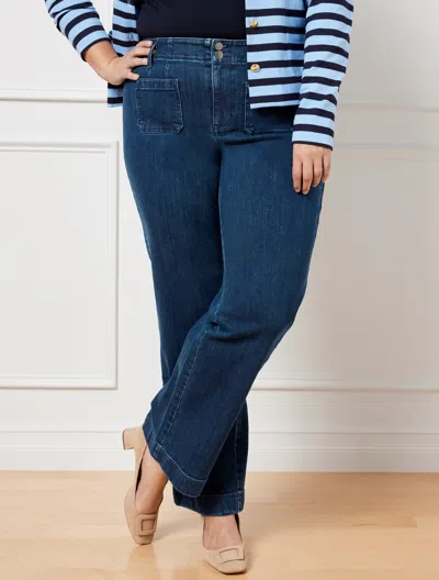 Talbots Wide Leg Trouser Jeans - Clara Wash - 18