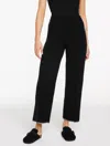 Talbots Plus Size - Wide Leg Whipstitch Sweater Pants - Black - 3x  In Black