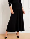 Talbots Plus Size - Wool Blend Maxi Sweater Skirt - Black - 2x