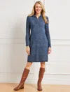 Talbots Zip Collar Sweater Dress - Dark Blue - 3x