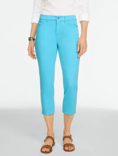 Talbots Plus Size - Capri Jeggings - Solids - Light Caribbean - 20