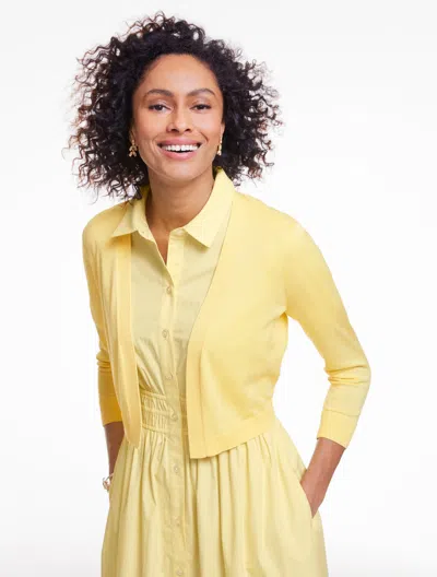 Talbots Plus Size Classic Dress Shrug - Daisy - 2x  In Yellow