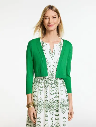 Talbots Plus Size Classic Dress Shrug - Hillside Green - 2x