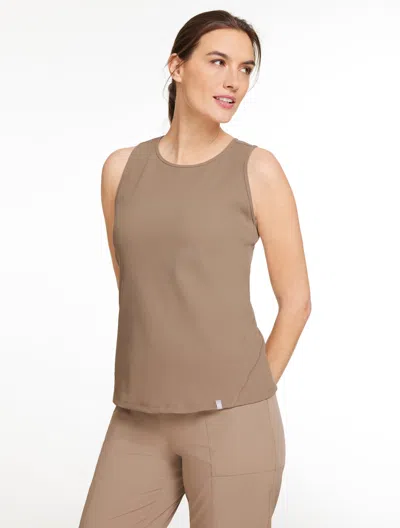 Talbots Plus Size - Contour Stretch Ribbedtank - Sugar Chestnut - 2x