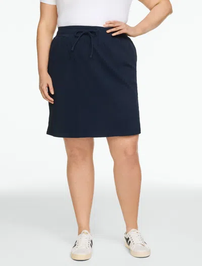 Talbots Plus Size - Crinkle Gauze Skirt - Blue - 2x