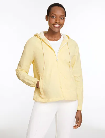 Talbots Plus Size - Crinkle Weave Jacket - Lemon Butter - 2x  In Yellow