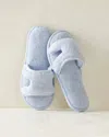 Talbots Plush Cutout Slippers - Arctic Blue - Small