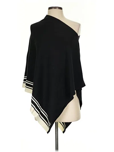 Pre-owned Talbots Poncho In Black