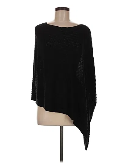Pre-owned Talbots Poncho In Black