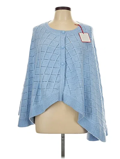 Talbots Poncho In Blue