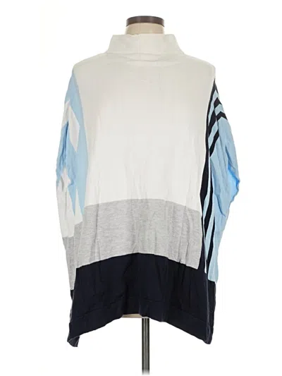Pre-owned Talbots Poncho In Blue