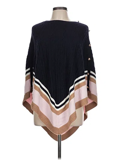 Pre-owned Talbots Poncho In Blue