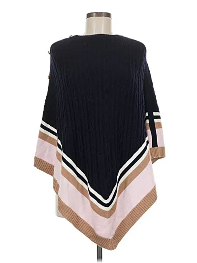 Pre-owned Talbots Poncho In Blue