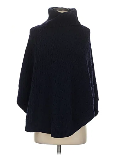 Pre-owned Talbots Poncho In Blue