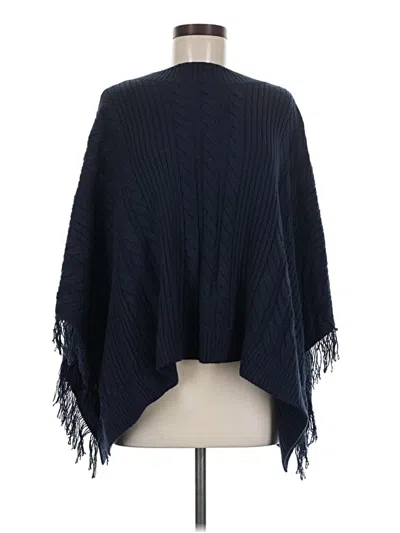 Pre-owned Talbots Poncho In Blue