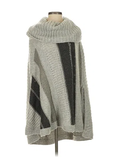 Pre-owned Talbots Poncho In Gray