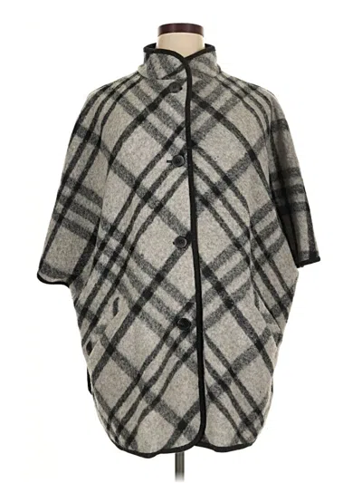Pre-owned Talbots Poncho In Gray