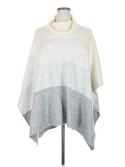 Pre-owned Talbots Poncho In Gray
