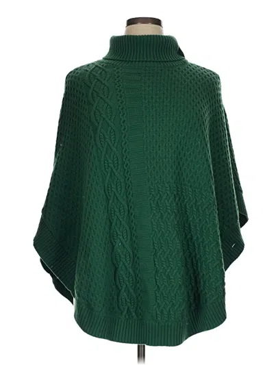 Pre-owned Talbots Poncho In Green
