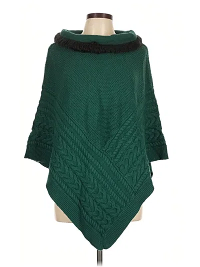 Pre-owned Talbots Poncho In Green