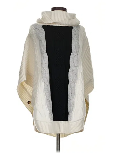 Pre-owned Talbots Poncho In Ivory