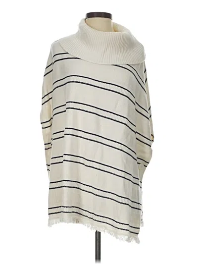 Pre-owned Talbots Poncho In Ivory