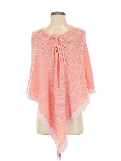Pre-owned Talbots Poncho In Pink