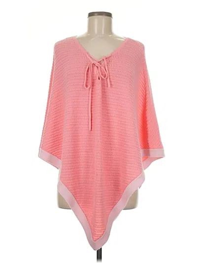 Pre-owned Talbots Poncho In Pink