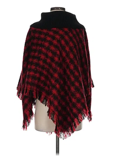 Pre-owned Talbots Poncho In Red